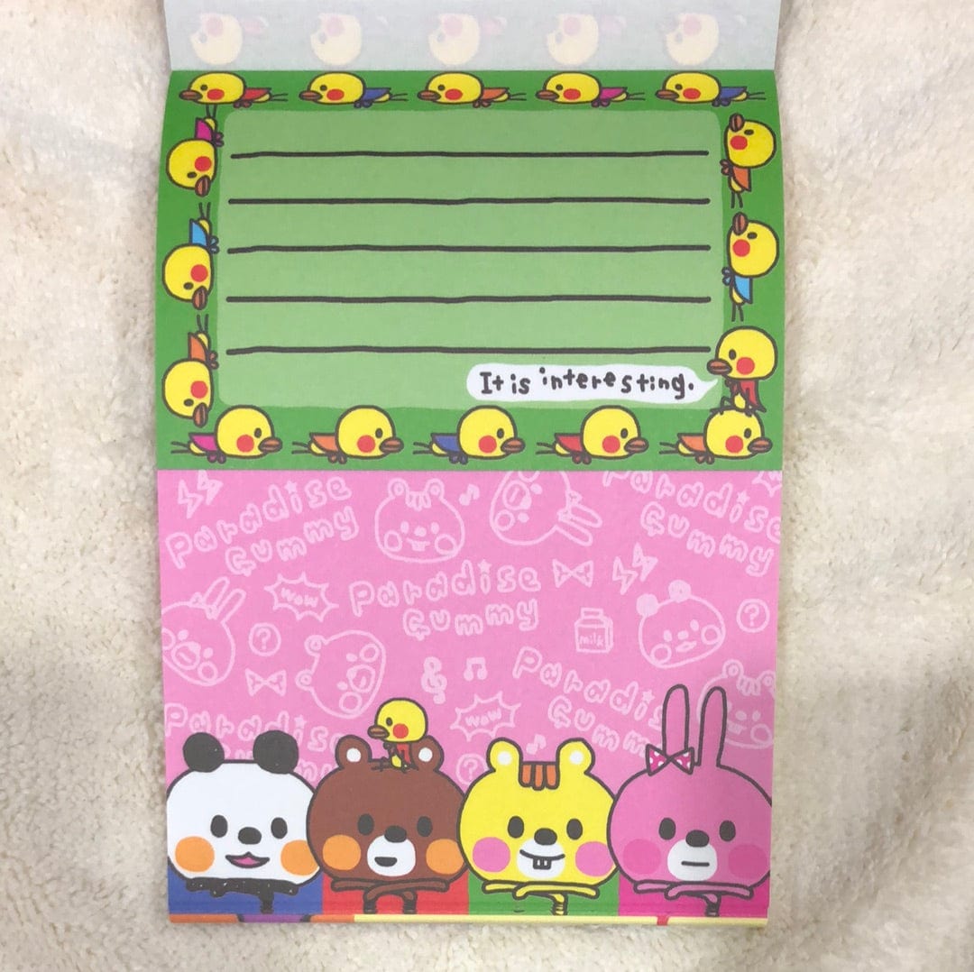 Kawaii Import Paradise Gummy Double Memo Pad Kawaii Gifts 4530344603910
