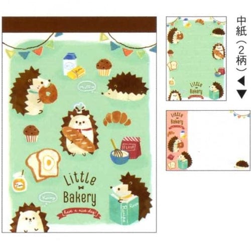 Q-Lia Hedgehog's Little Bakery Small Memo