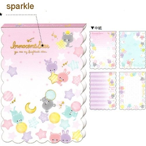 Q-Lia Innocent Star Bunny & Kitty Memo Pad