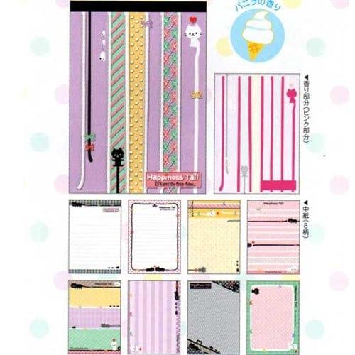 Q-Lia Kitty's Happiness Tail Double Memo Pad