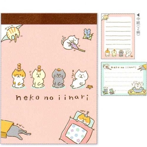 Q-Lia Neko no Iinari Kitties Small Memo Pad