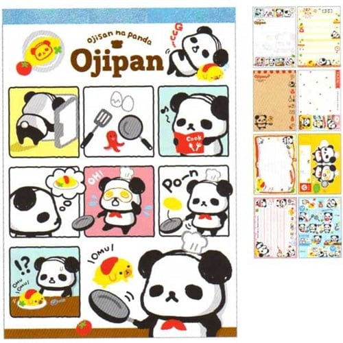 Q-Lia Ojipan Panda Memo Pad: Making Egg Fried Rice 2