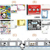 Q-Lia Ojipan Panda Small Memo Pad: Red Subway Car (B)