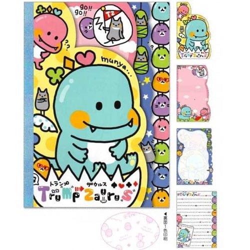 Q-Lia Trump Zaurus Baby Dinosaur Die-Cut Memo Pad