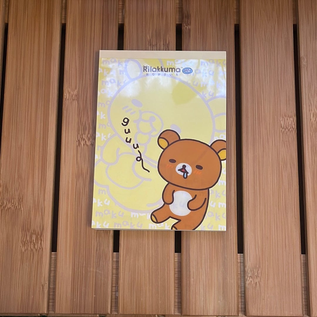 Kawaii Import Rilakkuma Hungry Memo Pad Kawaii Gifts 4974413646598
