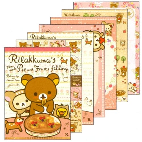 San-X Deer Rilakkuma's Homemade Pie Memo Pad with Stickers: 1