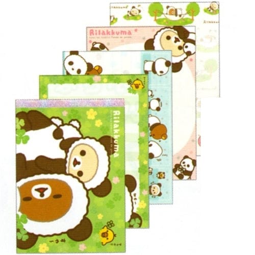 San-X Rilakkuma Panda Bear Memo Pad: Green