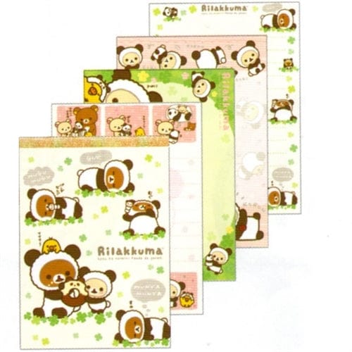 San-X Rilakkuma Panda Bear Memo Pad: White