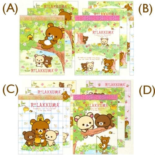 San-X Rilakkuma Relax Bear Small Memo: Kogumachan & the Honey Forest