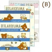 Kawaii Import San-X Rilakkuma Shima Shima Everyday Small Memo Pads B Kawaii Gifts 4974413612777