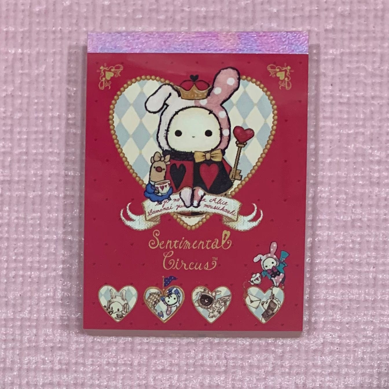 Kawaii Import San-X Sentimental Circus Queen of Hearts Small Memos (A) Kawaii Gifts 61308085