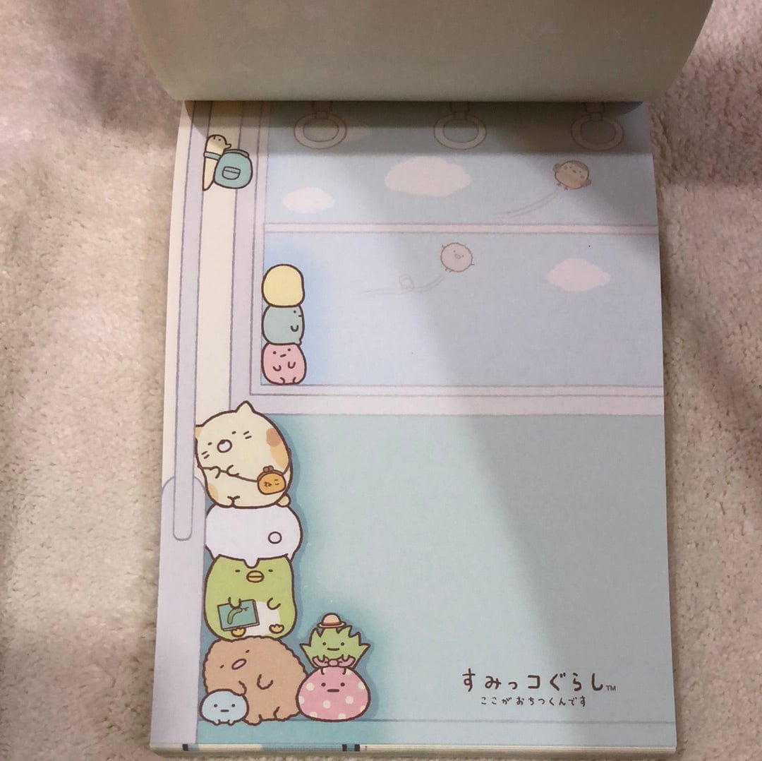 Kawaii Import San-X Sumikko Gurashi "Things in the Corner" Memo Pad with Stickers: Park Map Kawaii Gifts 4974413613828