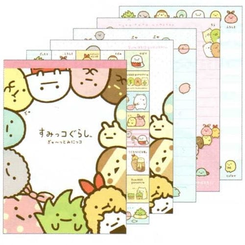San-X Sumikko Gurashi "Things in the Corner" Memo Pad with Stickers: Sidekicks 1