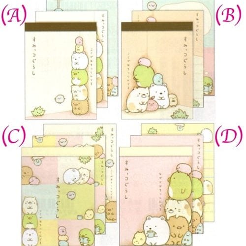 San-X Sumikko Gurashi "Things in the Corner" Small Memo Pad