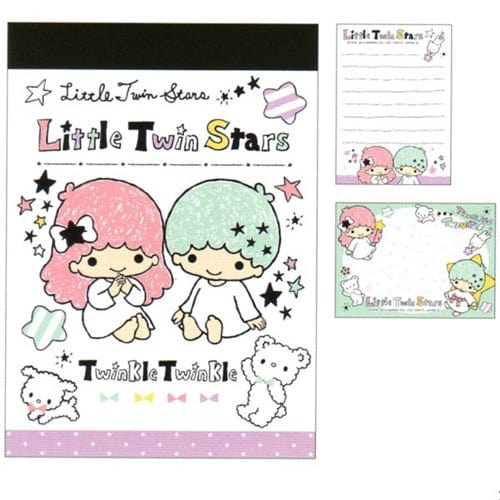 Sanrio Japan Little Twin Stars Small Memo: Puppy & Bear