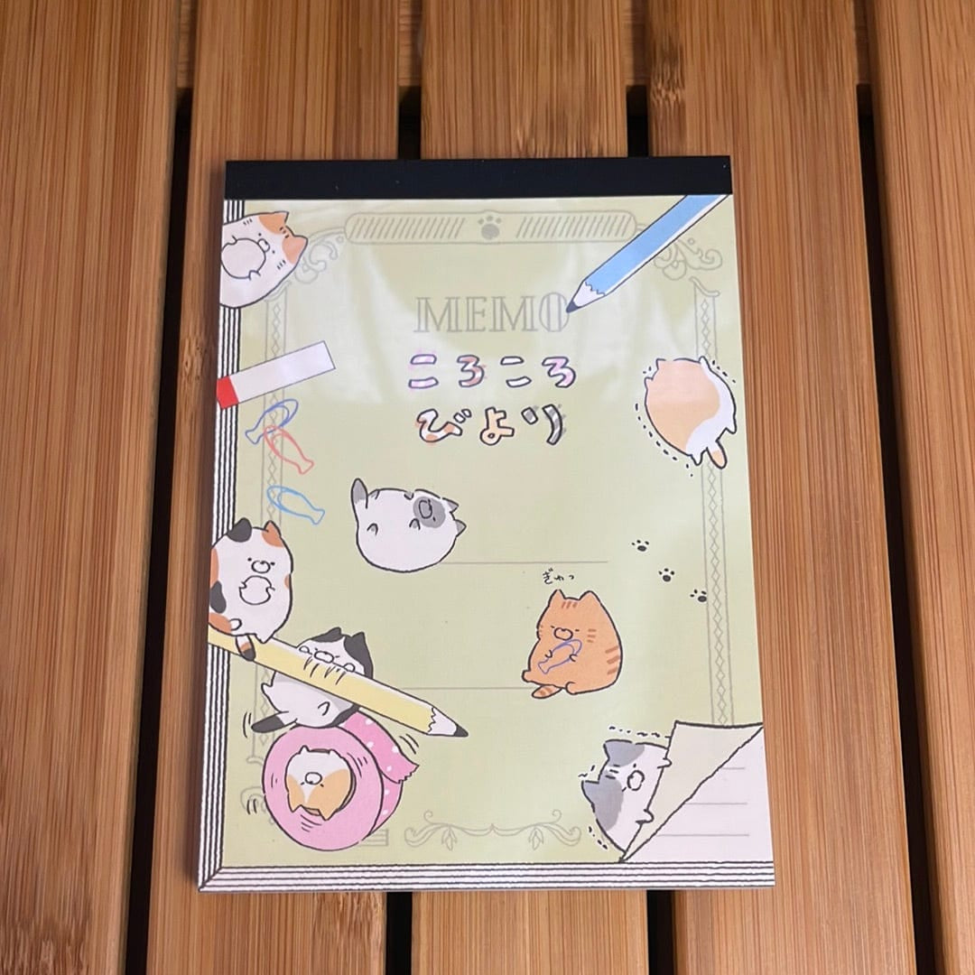Kawaii Import School Cats Memo Pad Kawaii Gifts 4935124083096