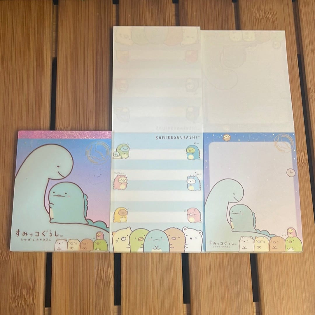 Kawaii Import Sumikko Gurashi Tokage and Mom Small Memo Pad Kawaii Gifts 4974413664295