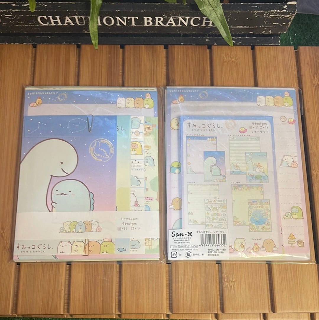 Kawaii Import Sumikko Gurashi Tokage With Mom Letter Sets Kawaii Gifts 4974413664332