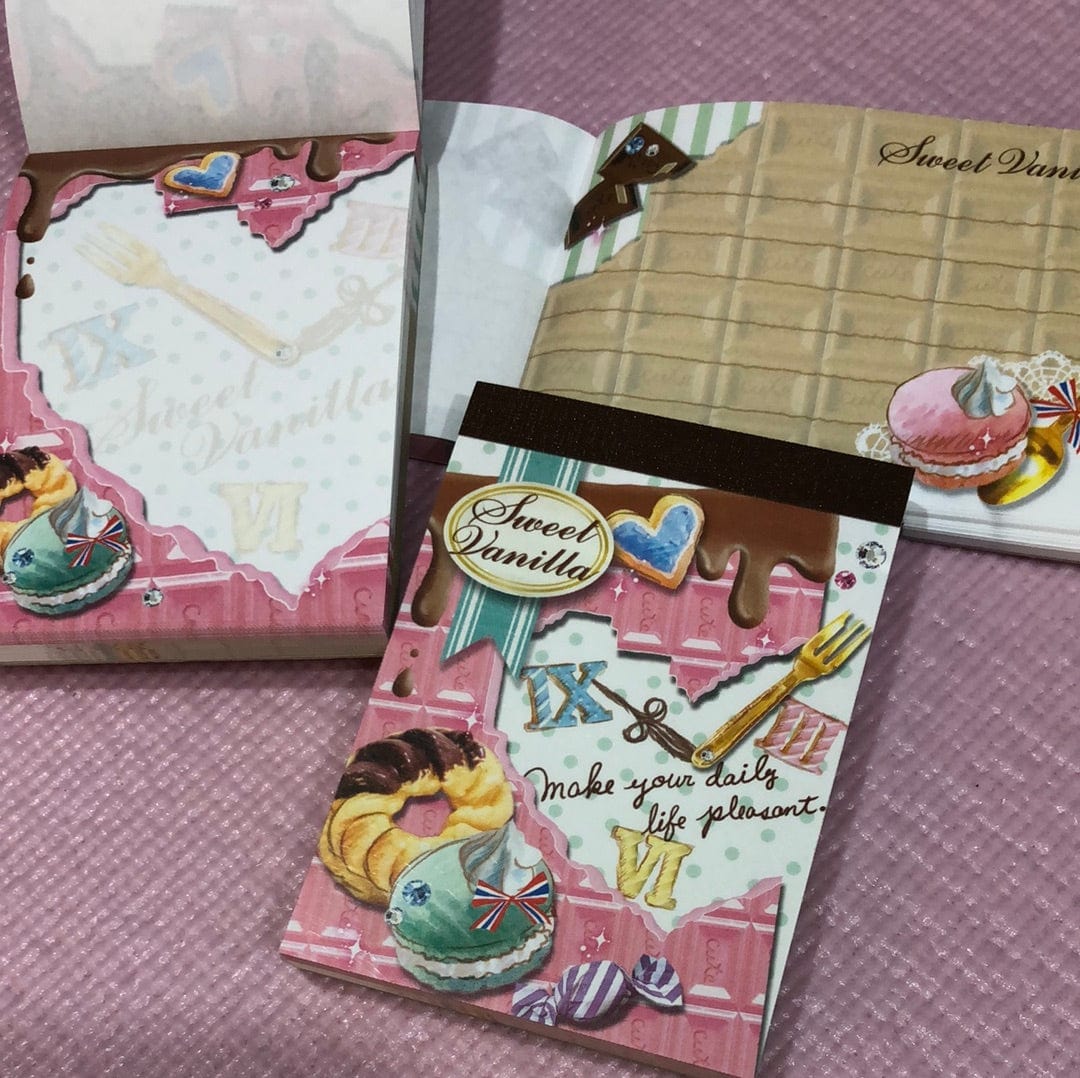 Kawaii Import Sweet Vanilla Small Memo Pad Kawaii Gifts 4991277141557