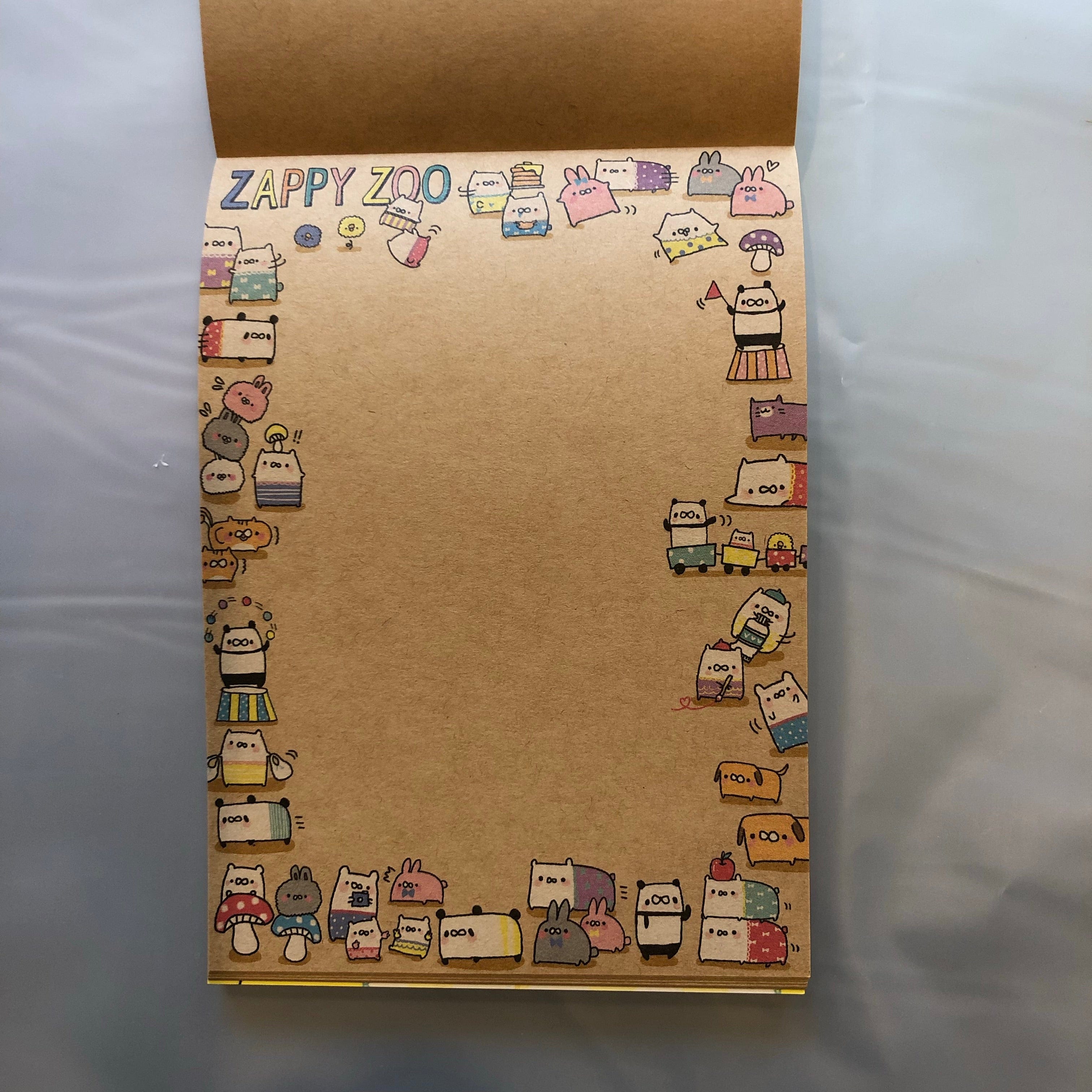 Kawaii Import Zappy Zoo Memo Pad Kawaii Gifts 4991277100967