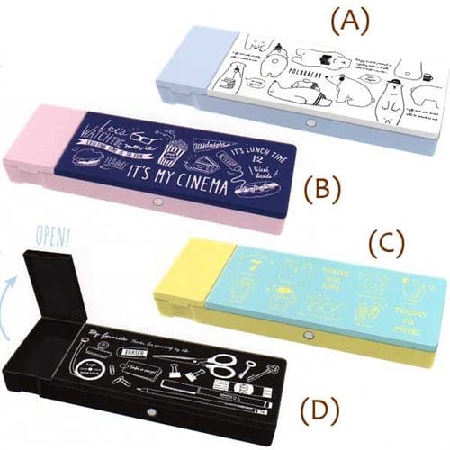 Q-Lia My Favorite Office Supplies Vinyl Favorite Pen Case: (D)