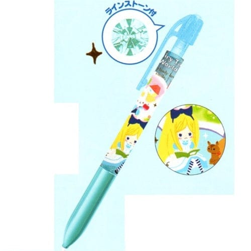 Kamio "Alice in Wonderland* Fairy Tale World Mechanical Pen with Jewel Top: Blue