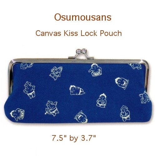 Mind Wave Osumou Sans Kiss Lock Pouch: Blue