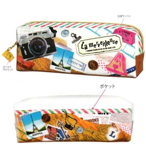 Q-Lia La Merveilleuse 7" Pen Pouch with Camera Zipper Pull