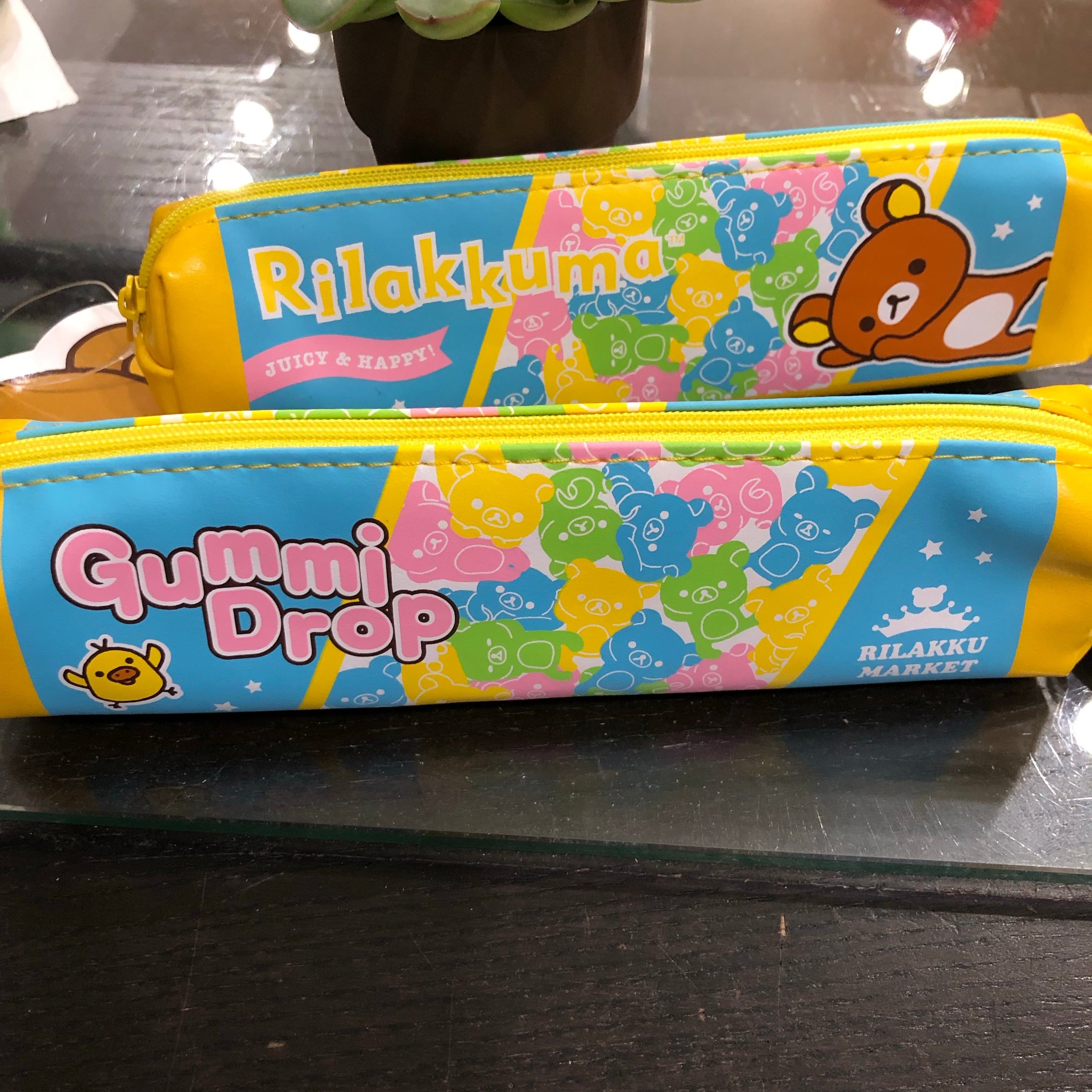 Kawaii Import Rilakkuma Market Slim Pouches Yellow Kawaii Gifts 4949827847121