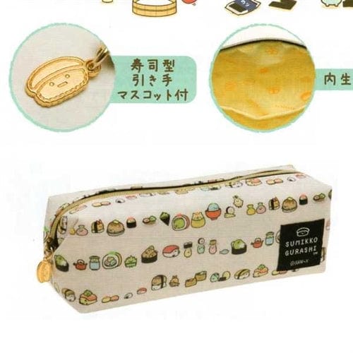 San-X Sumikko Gurashi "Things in the Corner" Sushi House 7.2" Pouch