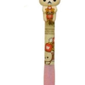 San-X Rilakkuma Wonderland Mechanical Pen with Mascot: Little Bear in a Marching Band