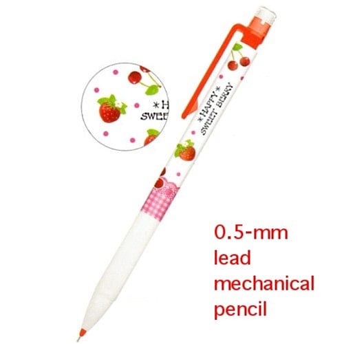 Kawaii Import Kamio Happy Sweet Berry Mechanical Pencils Kawaii Gifts 4991277705483