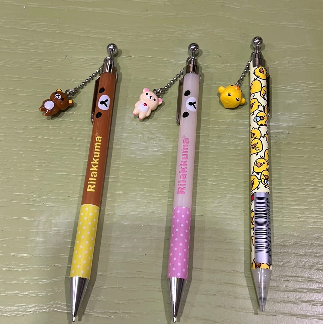 Kawaii Import San-X Rilakkuma Mechanical Pencil with Dangly Charm: Little Bear Kawaii Gifts