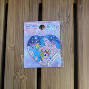 Kawaii Import My Little Pony Heart Shaped Pins Kawaii Gifts