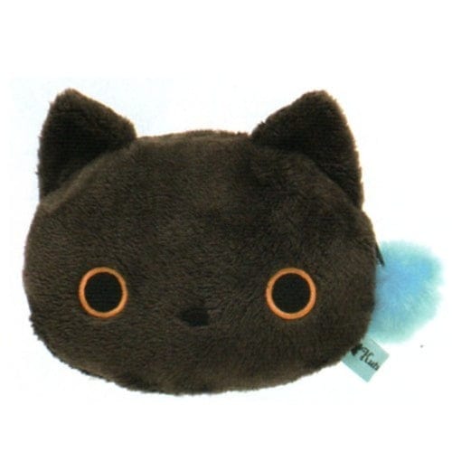 San-X Kutusita Nyanko 4" Plushy Pouch: Chocolate Kitty