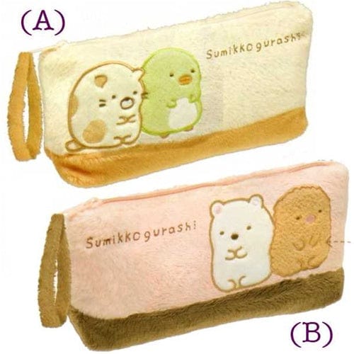 San-X Sumikko Gurashi "Things in the Corner" 7.5" Plushy Pen Pouch: Cat & Penguin?
