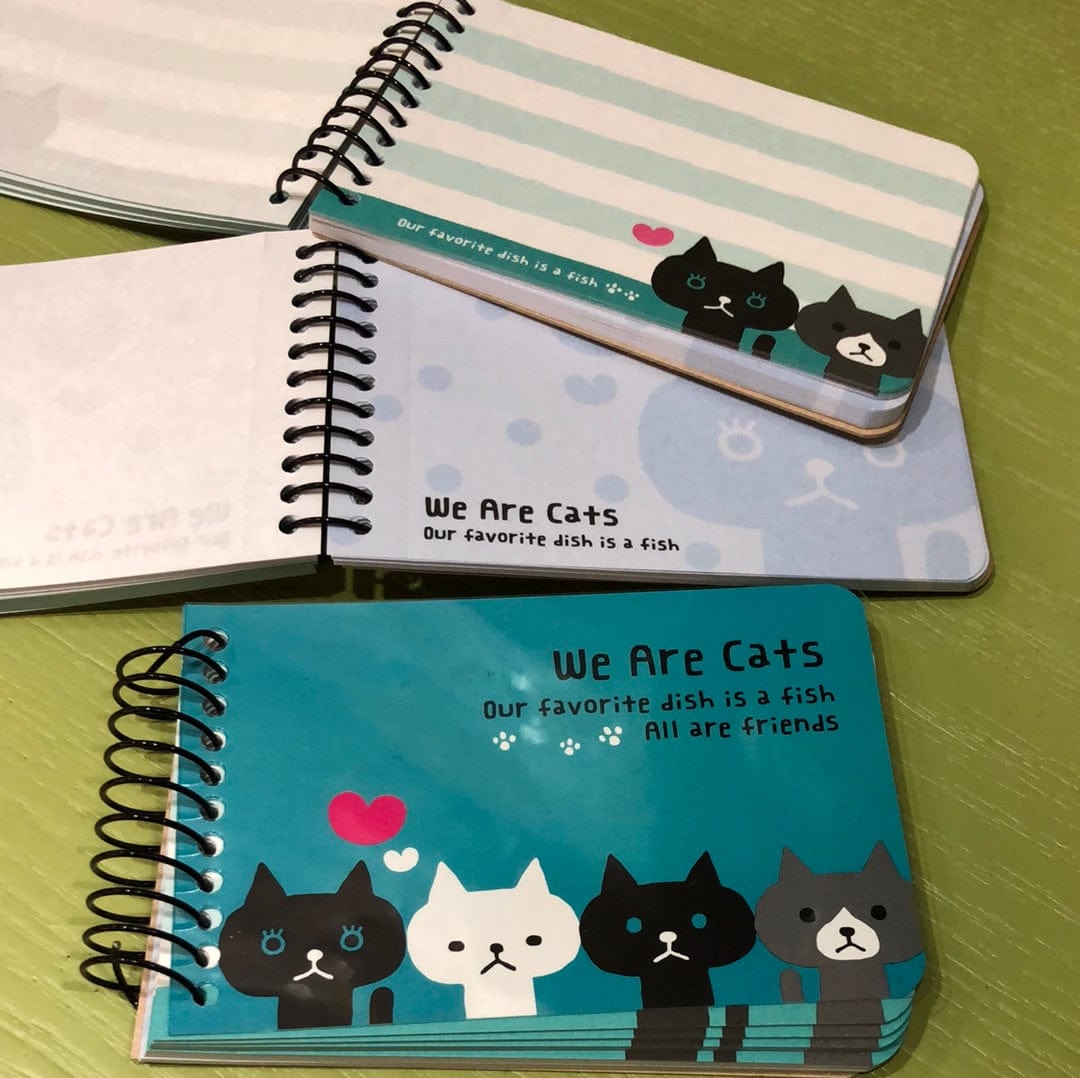 Kawaii Import We Are Cats Spiral Pocket Notebook Kawaii Gifts 4909001357143