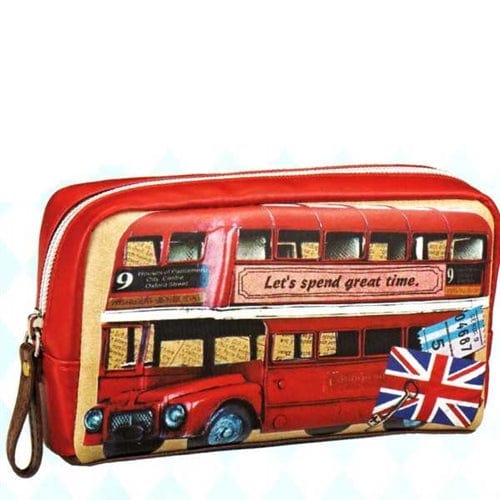 Q-Lia London Bus Routemaster Heritage Route #9 6.7" Multi-Use Pouch