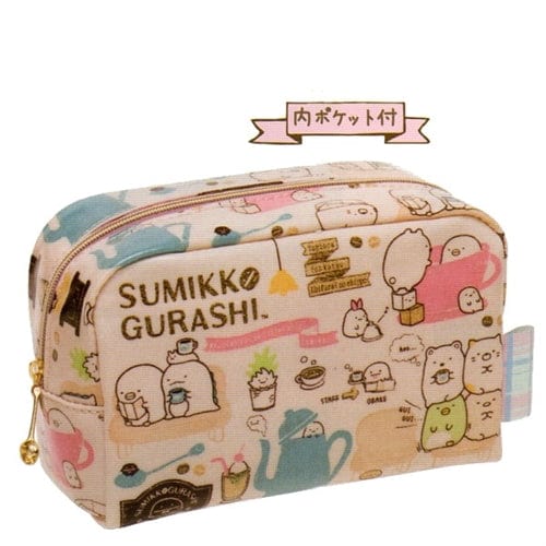 San-X Coffee Shop Sumikko Gurashi 6.3" Multi Use Pouch