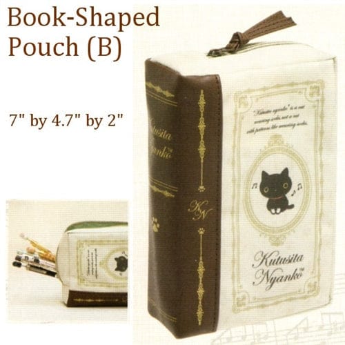 San-X Kutusita Nyanko 7" Book-Shaped Pouch: Cat Concert