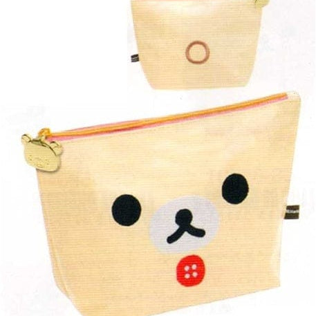 San-X Rilakkuma 5.5" Multi-Use Pouch: Little Bear Face
