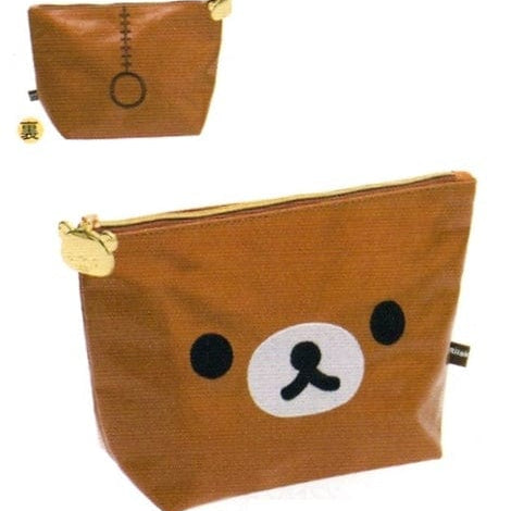 San-X Rilakkuma 5.5" Multi-Use Pouch: Relax Bear Face