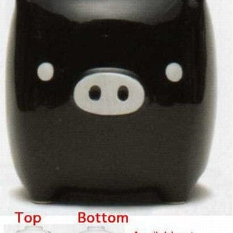 San-X Monokuro Boo Piggy Coin Bank: Black Piggy