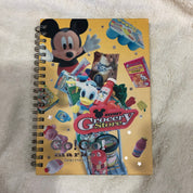 Kawaii Import Disney Japan "Go! Go! Market" Disney Grocery Store B6 Hard Cover Spiral Notebook Kawaii Gifts 4991277650264