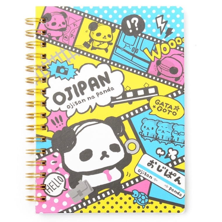 Kawaii Import Ojipan Panda A6 Spiral Notebook: Camera Film Negative Kawaii Gifts 4530344942637