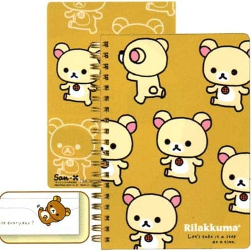 San-X Rilakkuma Everyday B6 Hard Cover Spiral Notebook: Little Bear