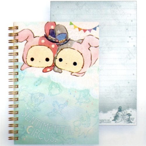 San-X Sentimental Circus Shappo & Spica B6 Spiral Lined Notebook: 1