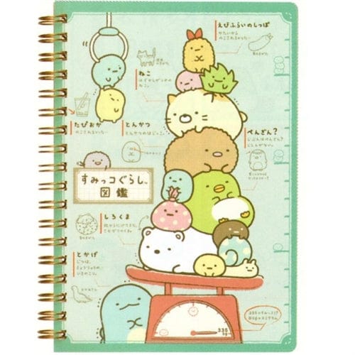 San-X Sumikko Gurashi "Things in the Corner" B6 Spiral Notebook: Blue