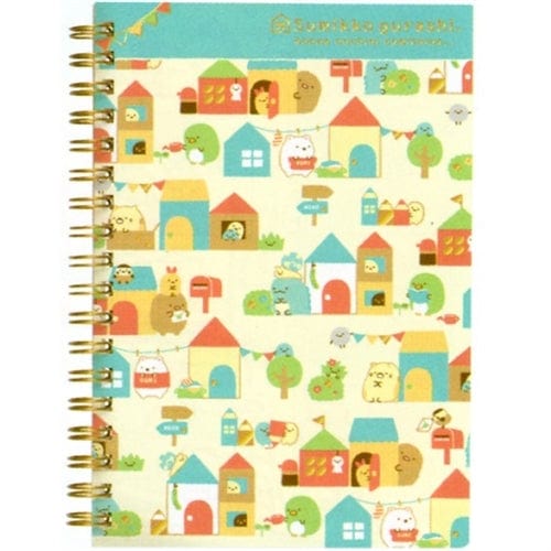 San-X Sumikko Gurashi "Things in the Corner" Our Dream Home B6 Spiral Lined Notebook: 2