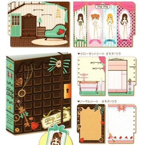 Q-Lia Dolly Dolly Sticker Collection Binder: Chocolat